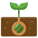 Plant Growing Flat Icon