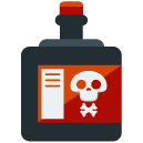 poison flat icon