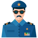 Police man Flat Icon