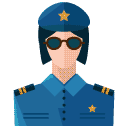Police woman Flat Icon