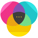 RGB flat icon