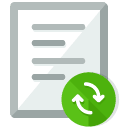 refresh document flat icon
