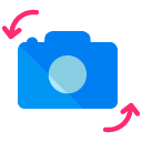 rotate camera flat icon