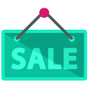 Sale Sign Flat Icon