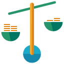 scales flat icon