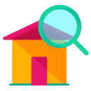Search Home Flat Icon