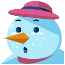 snowman flat icon
