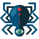 spider flat icon