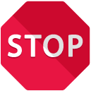 stop sign flat icon