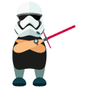 stormtrooper flat icon