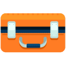 suitcase case flat icon
