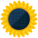 Sunflower Flat Icon