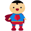 superman flat icon