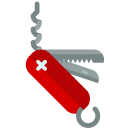 swiss knife flat icon