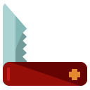 Swiss knife flat icon