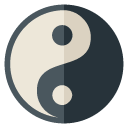 Taoism Yin Yang Flat Icon