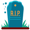 tombstone flat icon