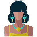Tribal Woman Flat Icon