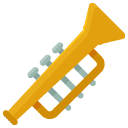 Trumpet Flat Icon
