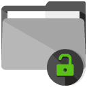 unlock folder flat icon