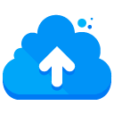 upload cloud flat icon