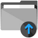 upload folder flat icon