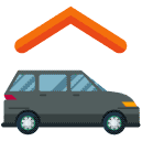 Van Garage Flat Icon