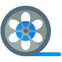 video film flat icon
