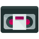 video tape flat icon