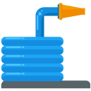 Water Hose Flat Icon