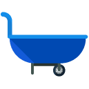 Wheelbarrow Flat Icon