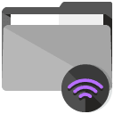 wifi folder flat icon