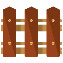 Wooden Fence Flat Icon