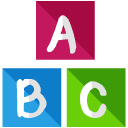 alphabet flat icon