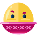 boiled egg flat icon