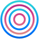 circles two flat icon