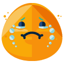 cry flat icon