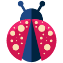 lady bug flat icon