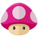 mario mushroom flat icon