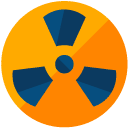 nuclear flat icon
