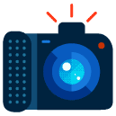 photo camera flat icon