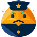 police officer flat icon