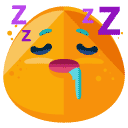 sleepy flat icon
