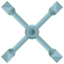 tire wrench flat icon
