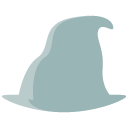 wizard hat flat icon