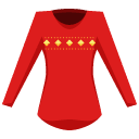 woman sweater flat icon