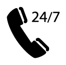 24-7 glyph Icon