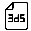 3ds file line Icon