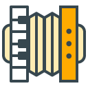 Accordion filled outline Icon