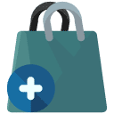 Add Shopping Bag Flat Icon